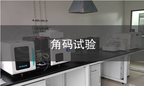 角碼試驗(yàn)