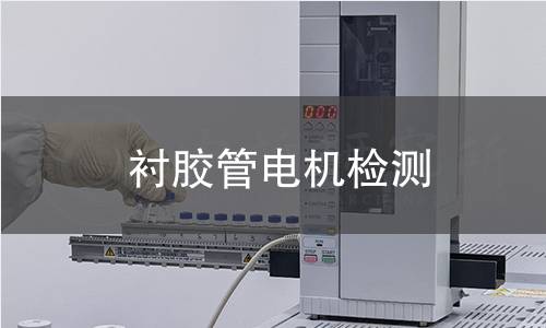 襯膠管電機(jī)檢測