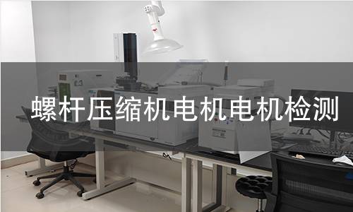 螺桿壓縮機電機檢測