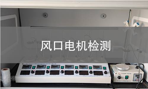 風(fēng)口電機(jī)檢測(cè)