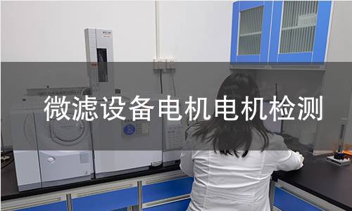 微濾設(shè)備電機(jī)檢測