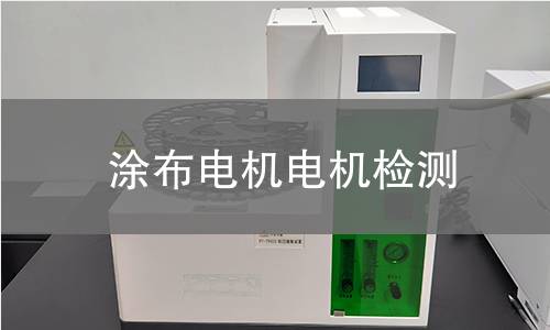 涂布電機(jī)檢測(cè)