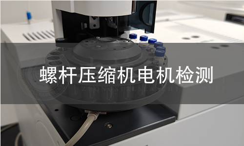 螺桿壓縮機電機檢測