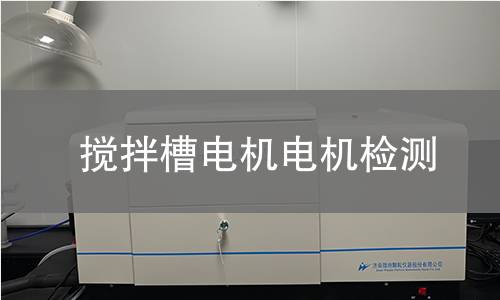 攪拌槽電機(jī)檢測