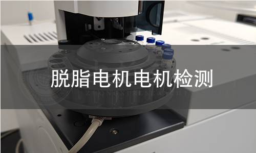 脫脂電機檢測