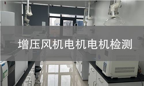 增壓風(fēng)機(jī)電機(jī)檢測