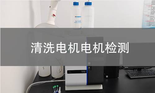 清洗電機檢測