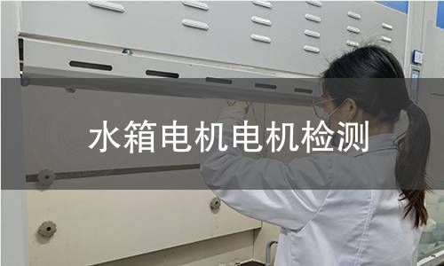 水箱電機(jī)檢測