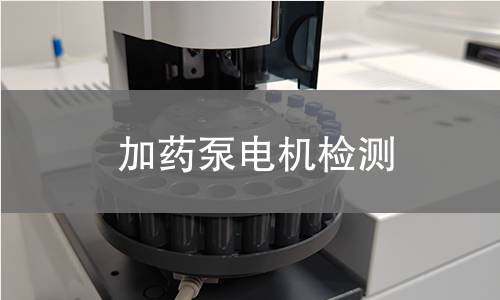 加藥泵電機(jī)檢測(cè)