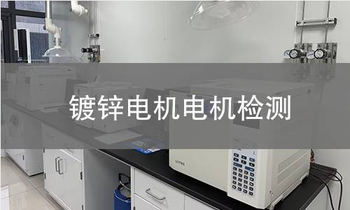 鍍鋅電機(jī)檢測(cè)