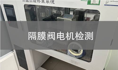 隔膜閥電機(jī)檢測(cè)