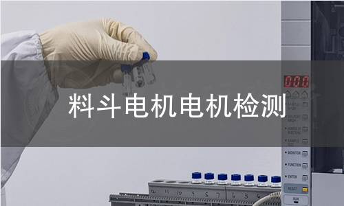 料斗電機(jī)檢測(cè)