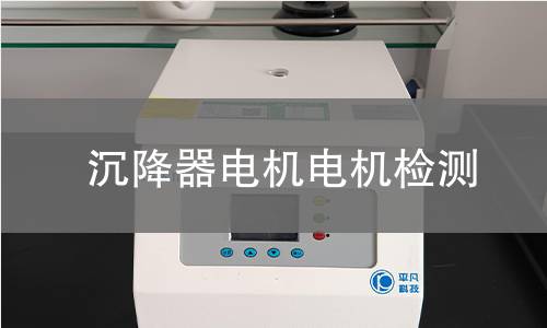 沉降器電機(jī)檢測(cè)